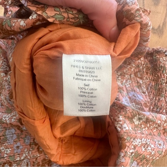 Veronica Beard Melodie Smocked Skirt Size 6 Cotton Floral Ruffle Mini Spring - Picture 10 of 11